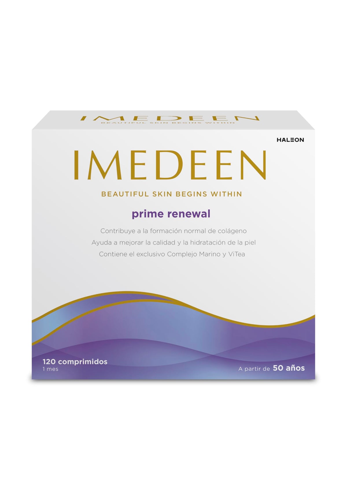 Imedeen Prime Renewal 120-count tablet bottle and label
