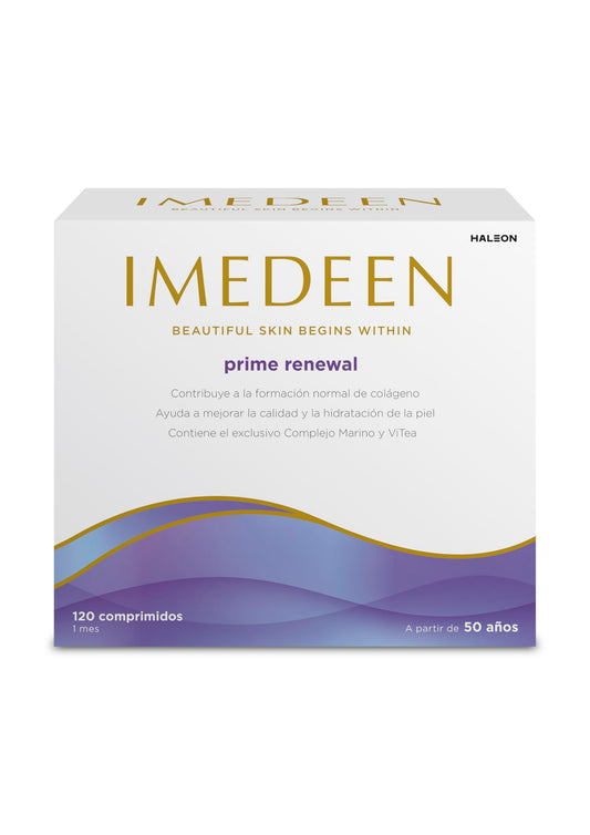 Imedeen Prime Renewal 120-count tablet bottle and label