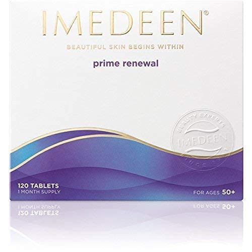 Close-up of Imedeen Prime Renewal bottle label