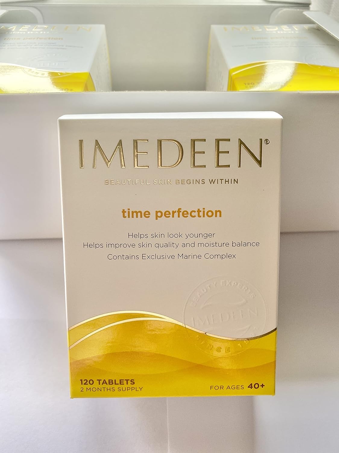 Supplement facts label on IMEDEEN Time Perfection packaging
