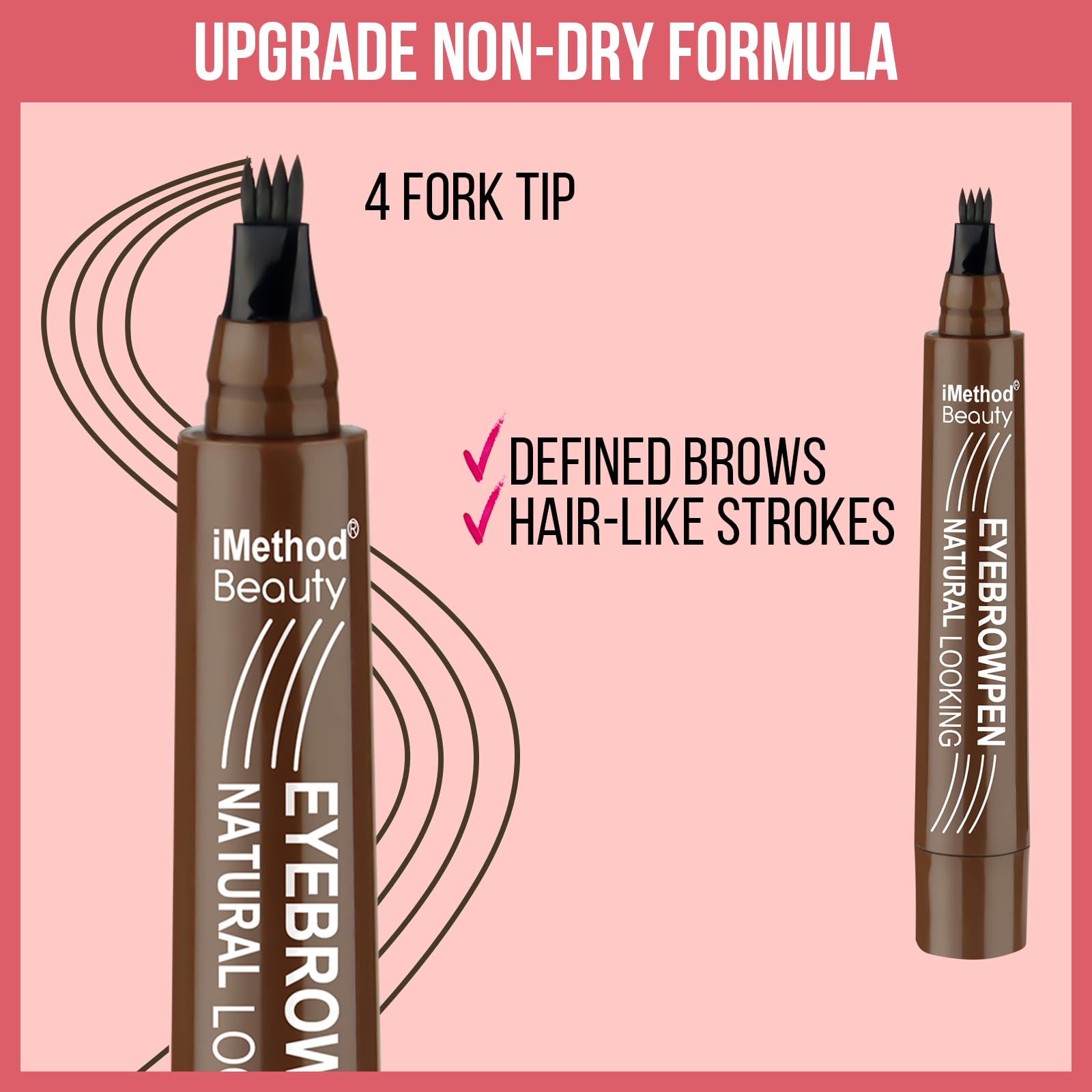 iMethod Eyebrow Pen with spoolie brush for blending brows.