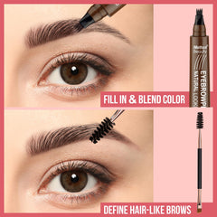 iMethod Eyebrow Pen waterproof wear demonstrating smudge-proof finish.