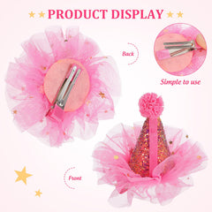 IMIKEYA birthday sequins hair clip 2 complements party outfits with shimmer.