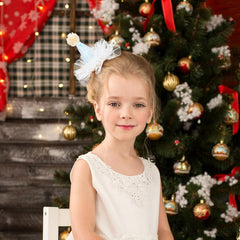 IMIKEYA Christmas hat sequins hair clip 3 adds playful charm for family photos.