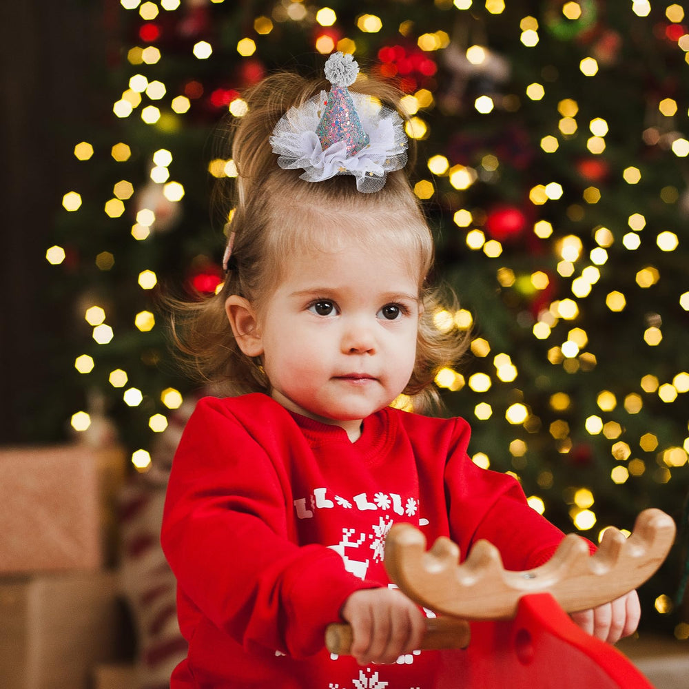 IMIKEYA soft fabric hair clip 2 lightweight and secure for toddlers.