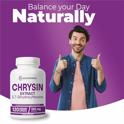 Nutrition panel of Immortal Herbs Chrysin 500mg