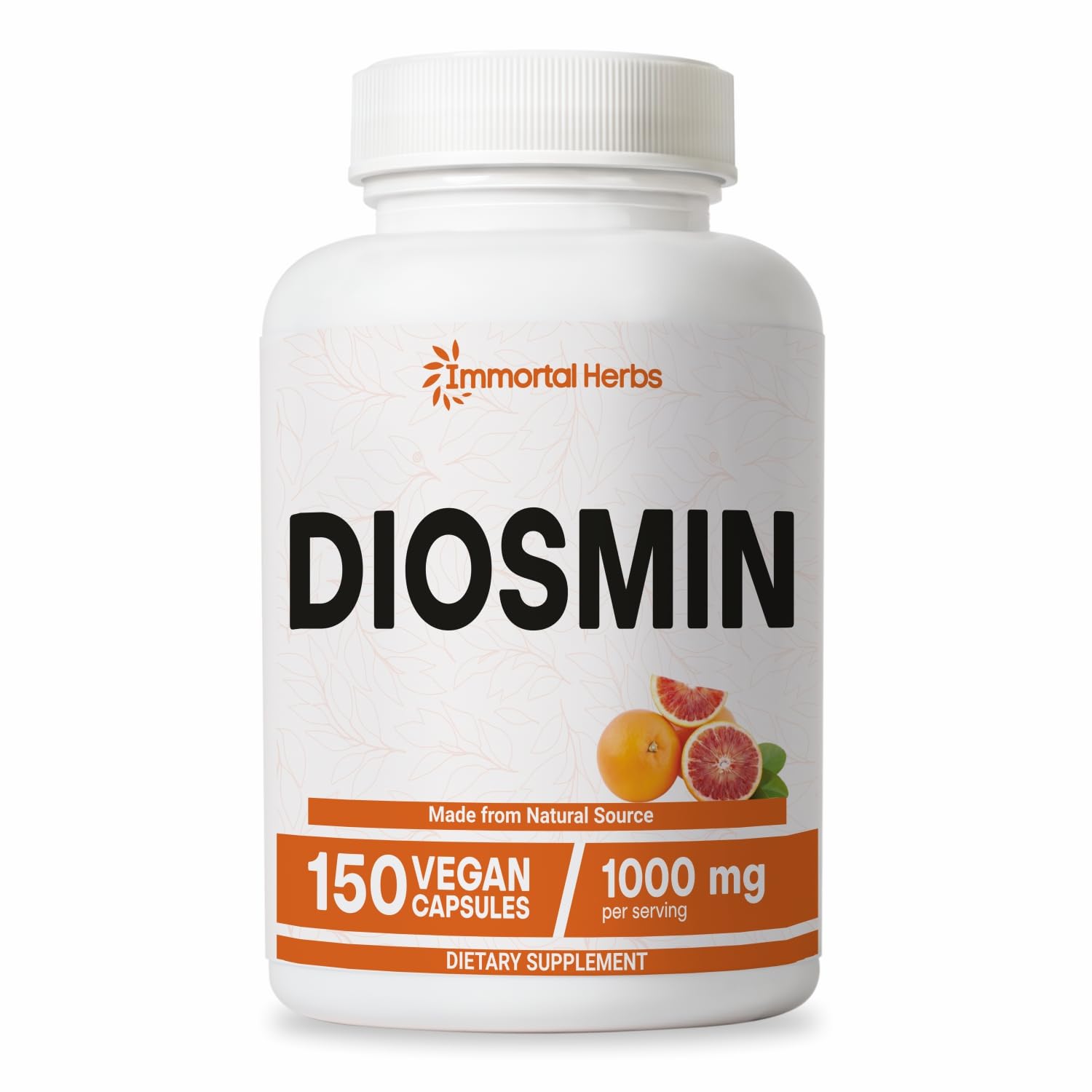 Immortal Herbs Diosmin 1000mg capsules bottle