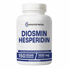 Immortal Herbs Diosmin Hesperidin 1000mg Complex bottle with 150 vegan capsules