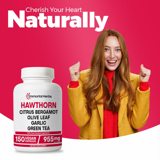 Close-up of hawthorn berry extract standardized 20:1
