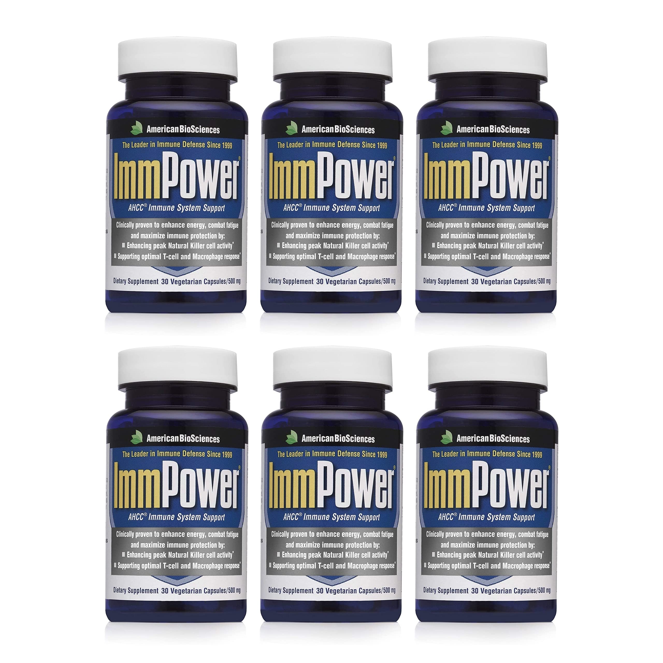 ImmPower AHCC 6-pack front view