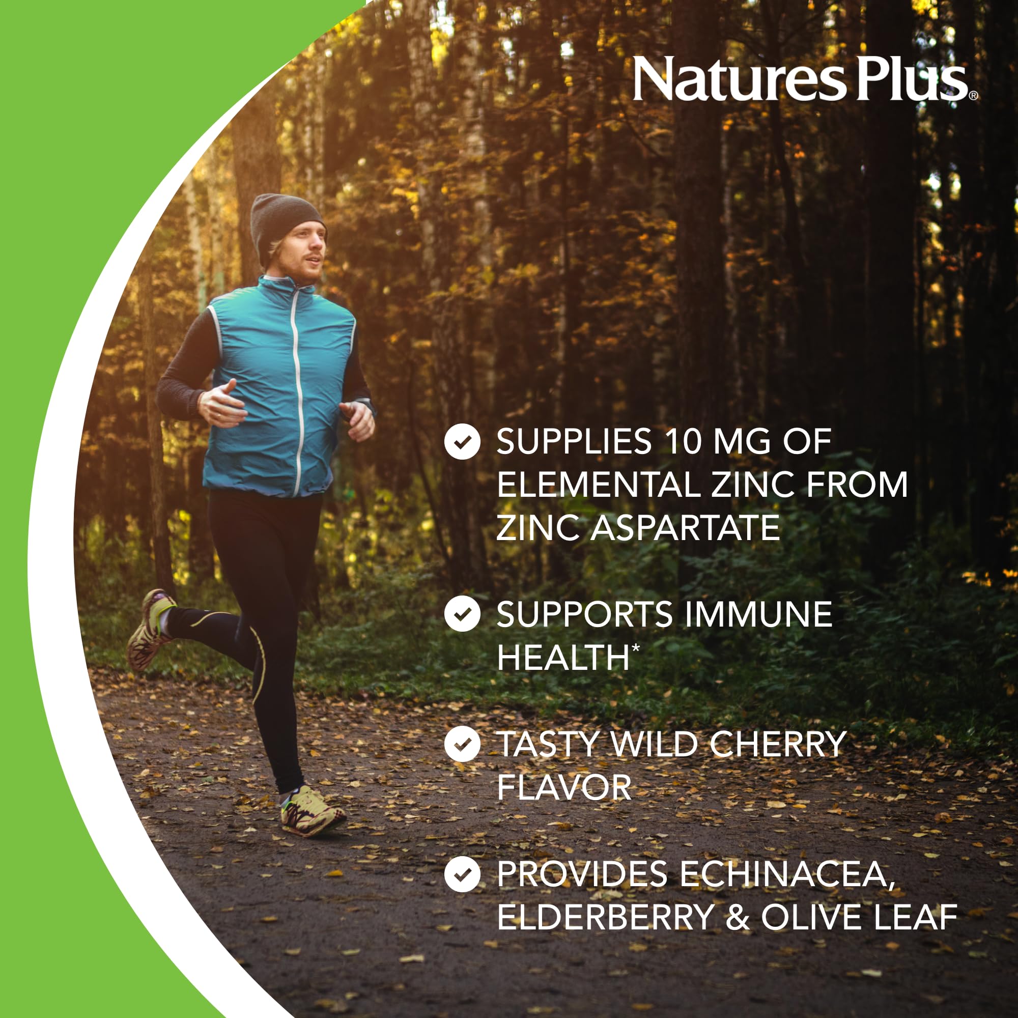 Vegan and gluten-free ImmunActin Zinc Lozenges packaging