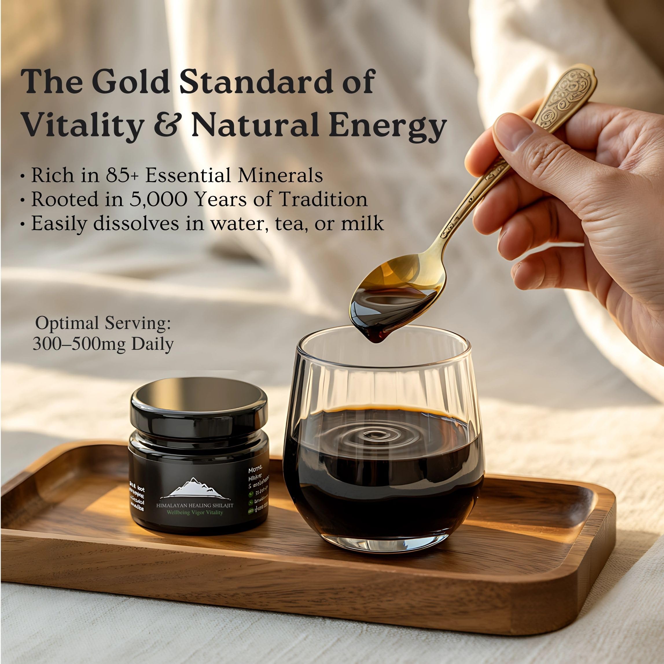 Immune support and detox with Shilajit resin