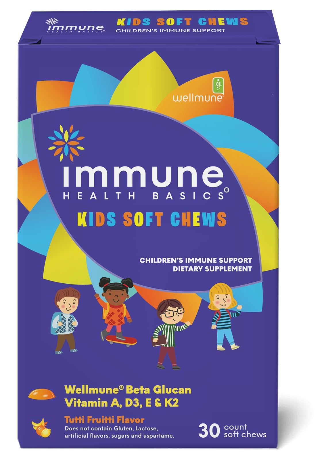 Product image: Immune Health Basics Kids Soft Chews with Wellmune® – 30-count