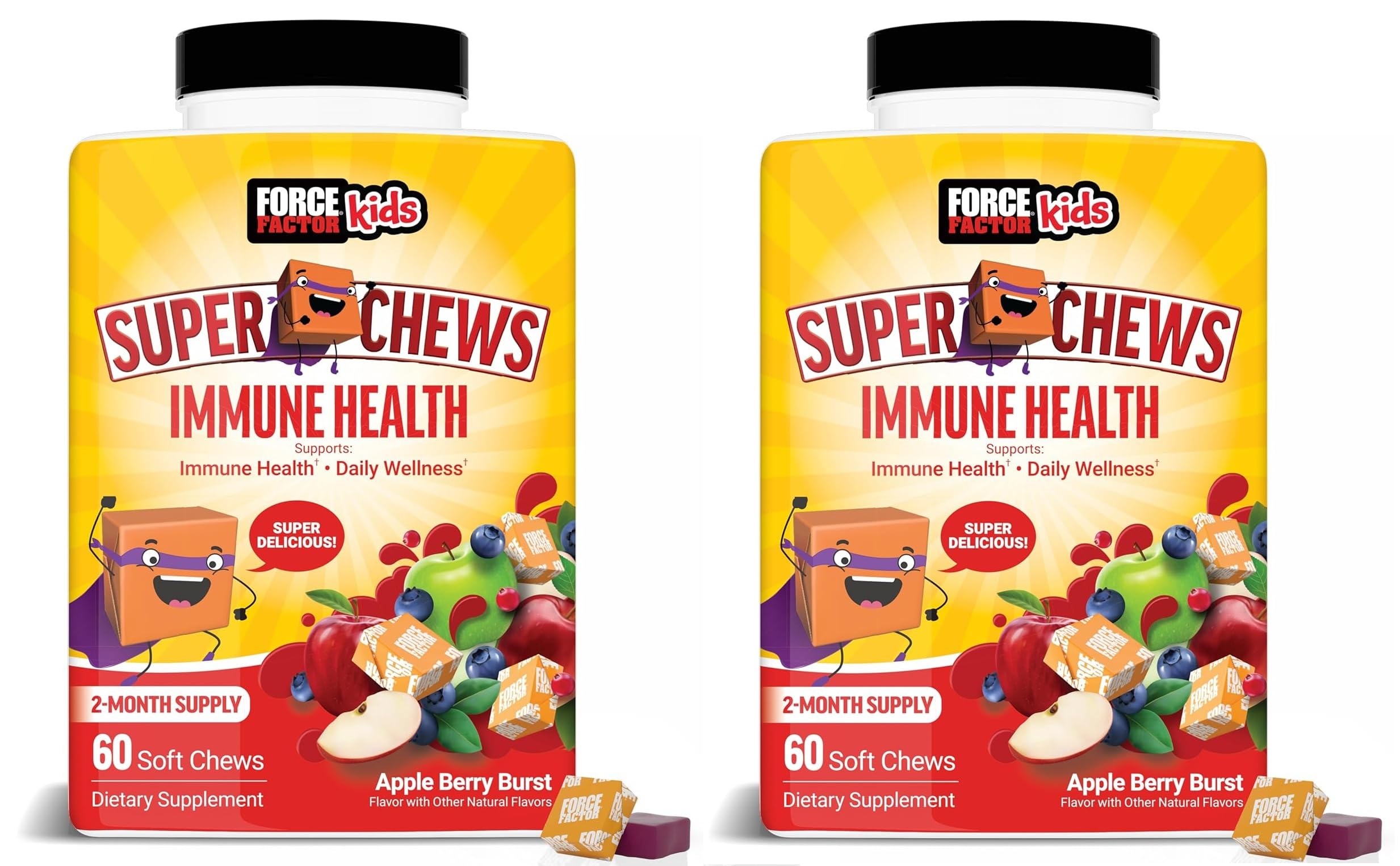 Immune Health Super Chews bottle and packaging for kids
