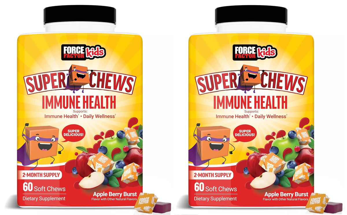 Immune Health Super Chews bottle and packaging for kids