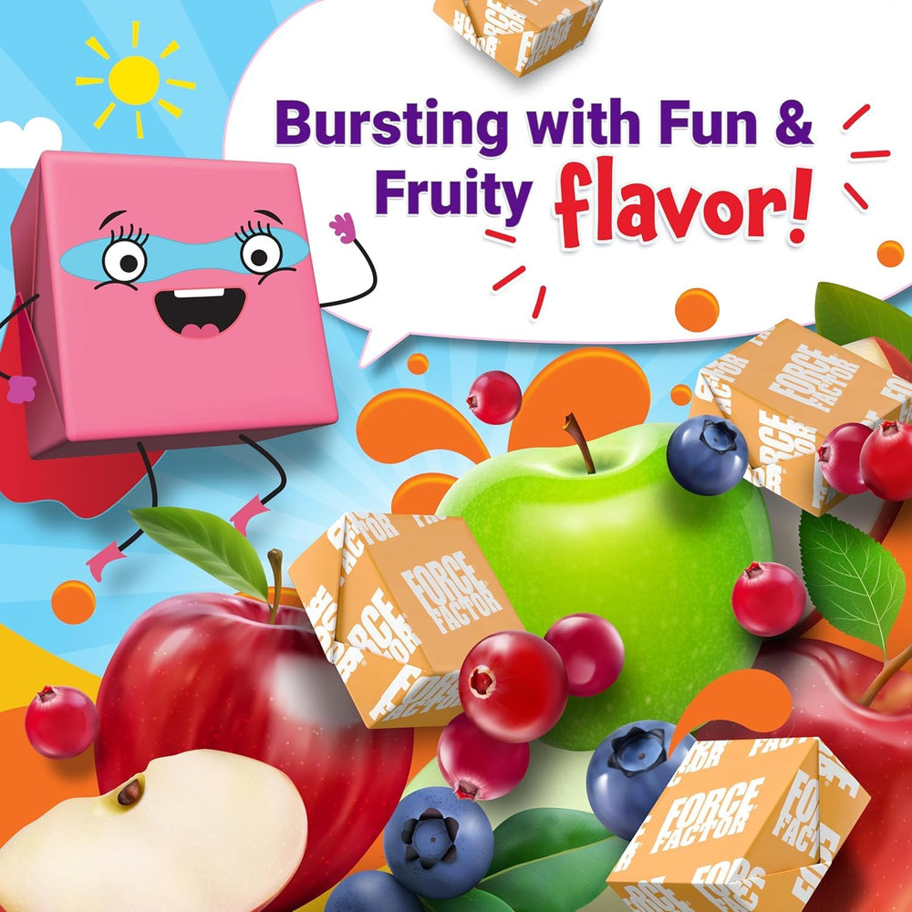 Individually wrapped chews for on-the-go nutrition