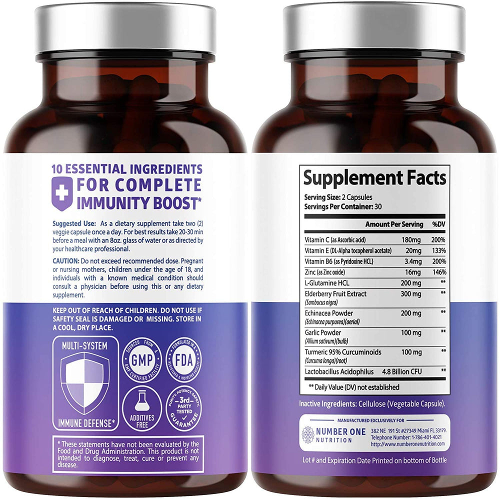 Garlic and turmeric included as immune support ingredients