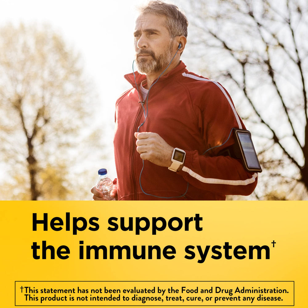 Immune support graphic highlighting 360-day supply