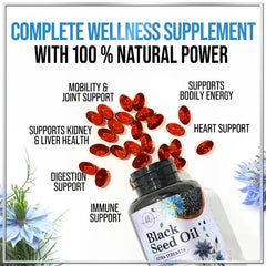 Immune support and antioxidants from black seed oil