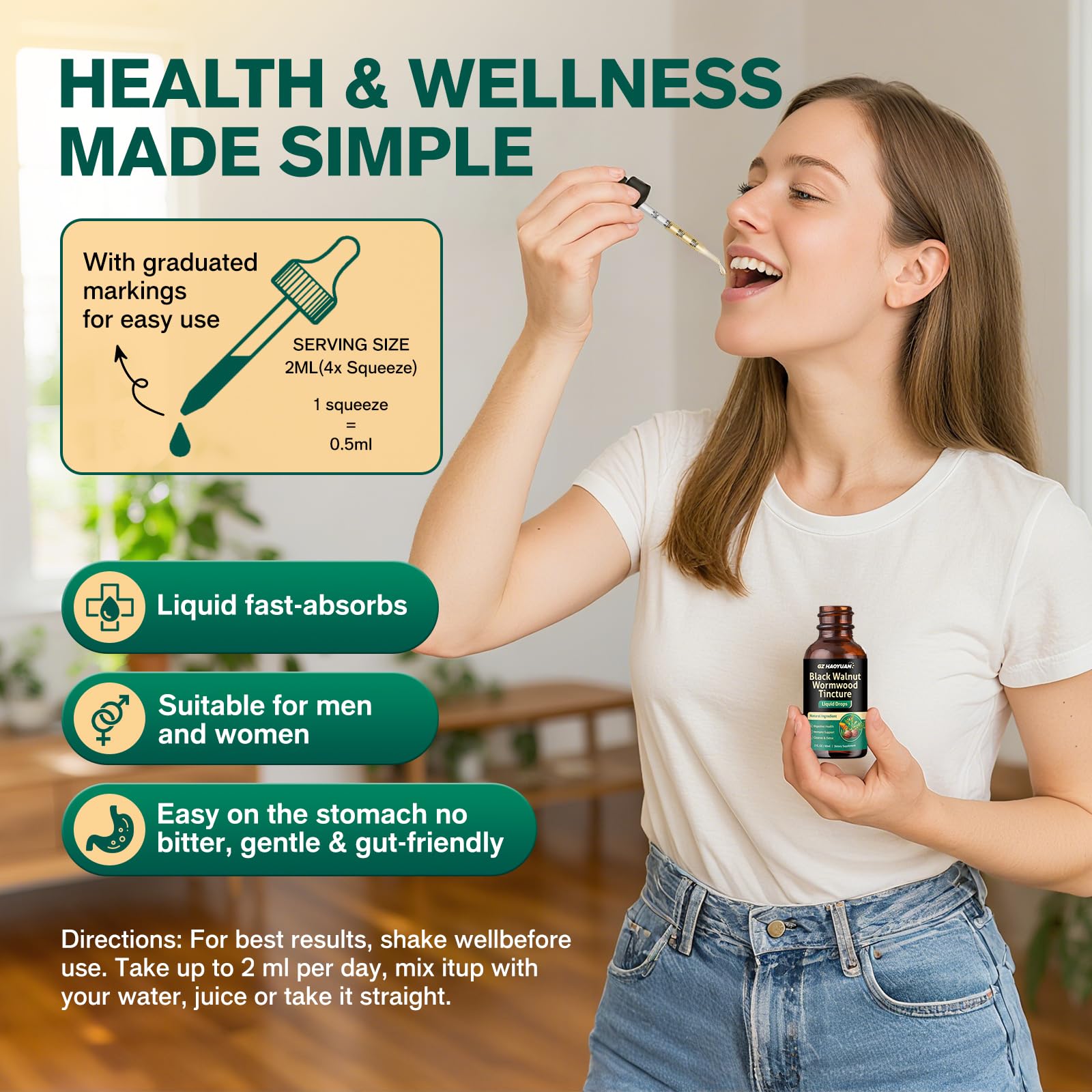 Immune support and antioxidants from herbal tincture