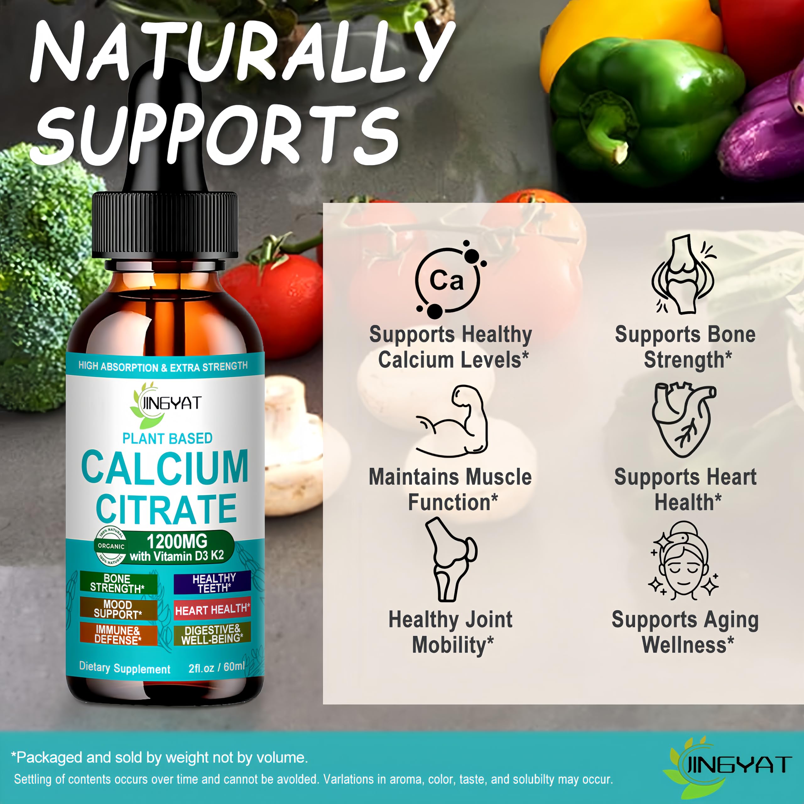 Calcium drops marketed for immune support