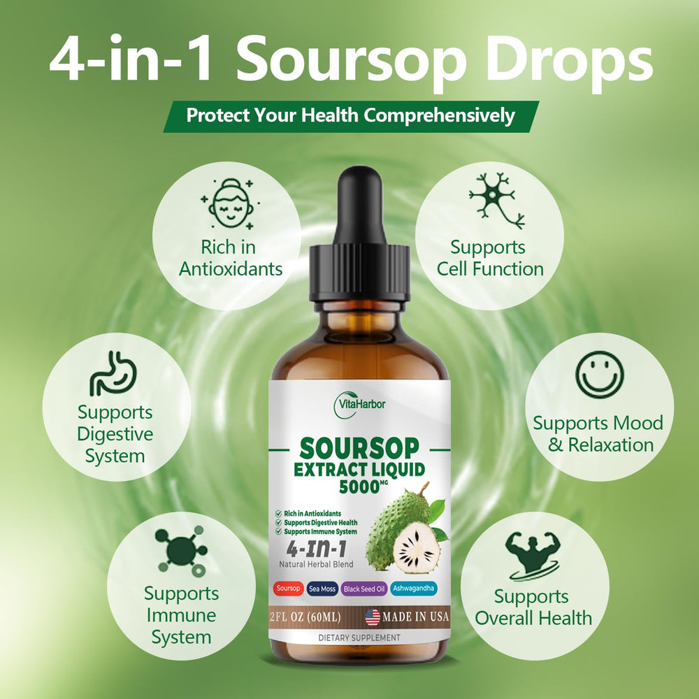 Graphic illustrating immune support and digestive health benefits