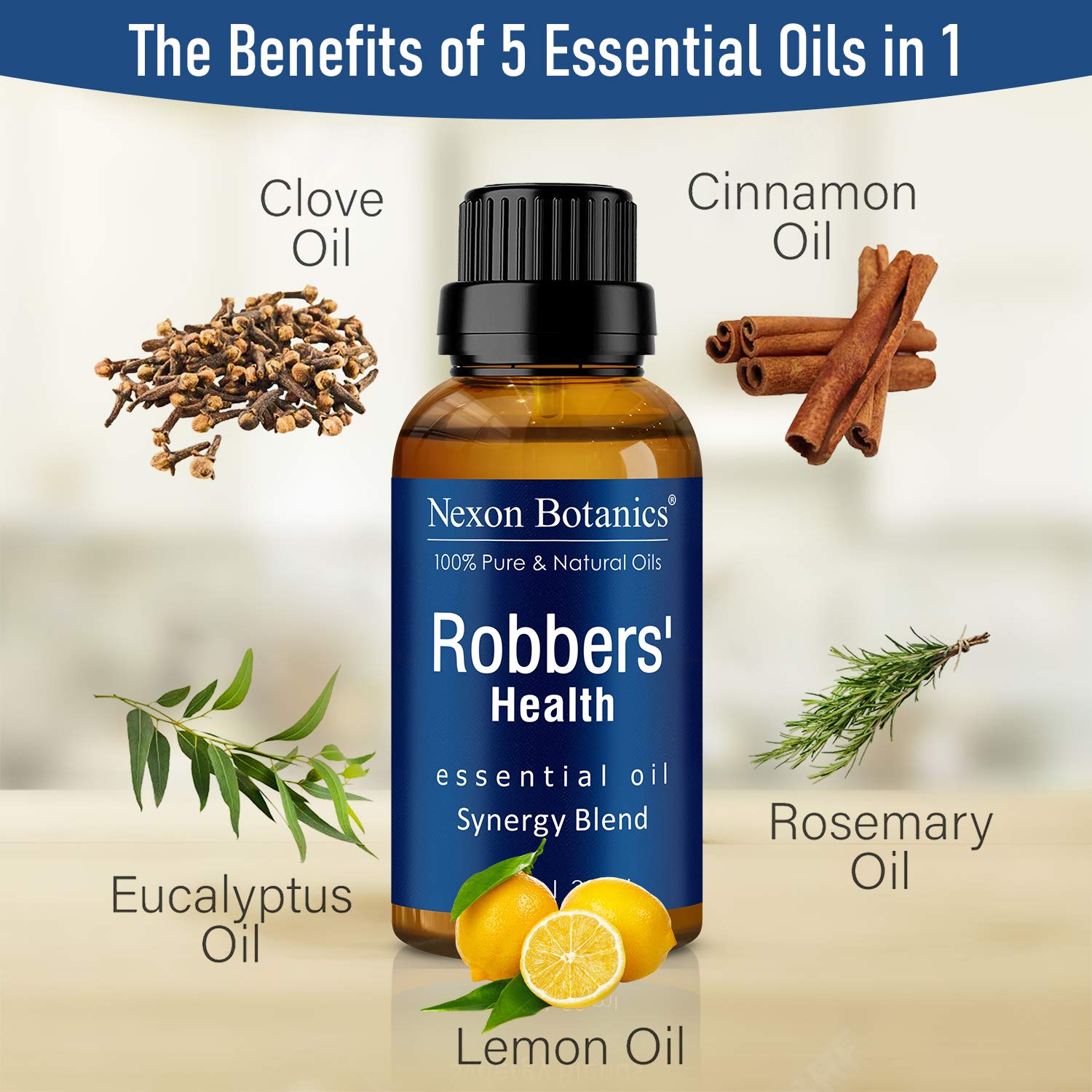 Immunity support with essential oil blend