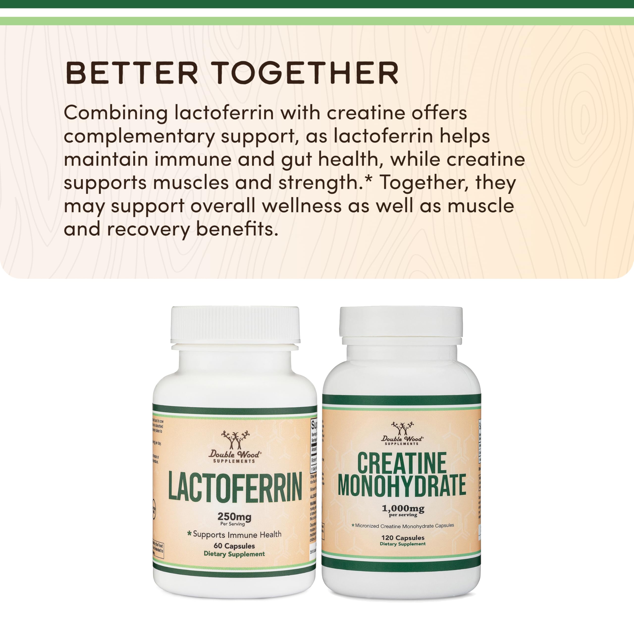 Graphic showing immune support benefits of lactoferrin