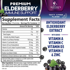 Close-up of elderberry gummy