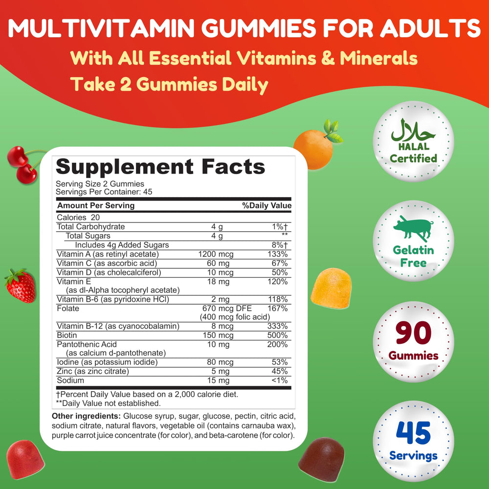 Immune-support gummy vitamins for daily wellness