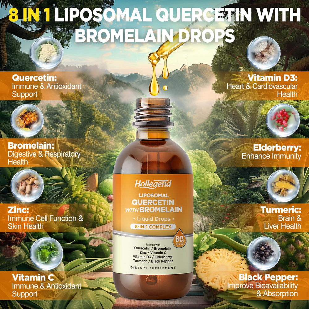 Graphic showing the 8 immune-support ingredients