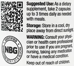 Immune-support ingredients and dosage for Immutol with NBG