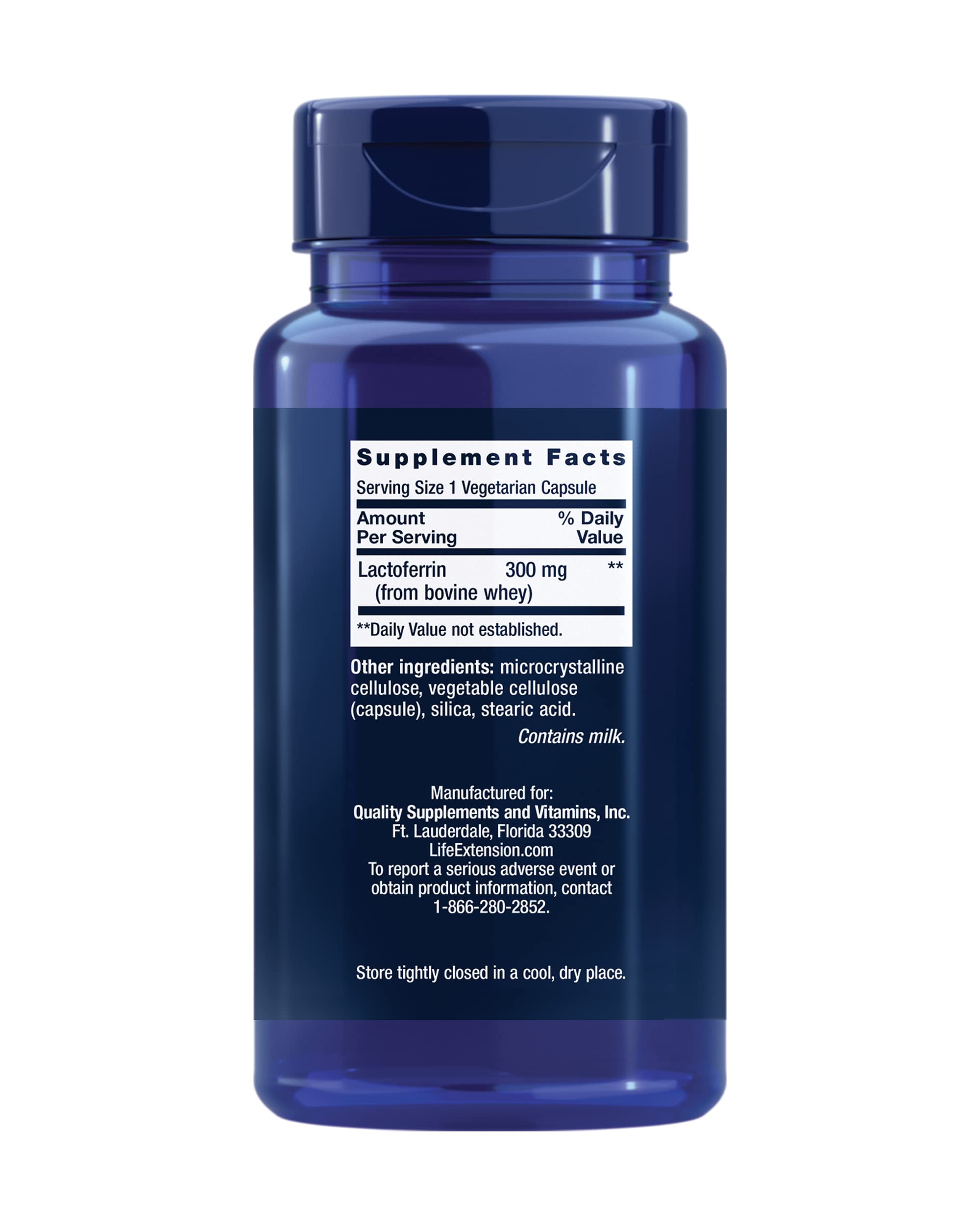 Immune support imagery for lactoferrin caps supplement