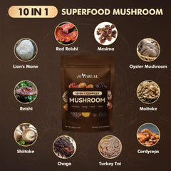 Chaga, Turkey Tail, and Shiitake for immune support