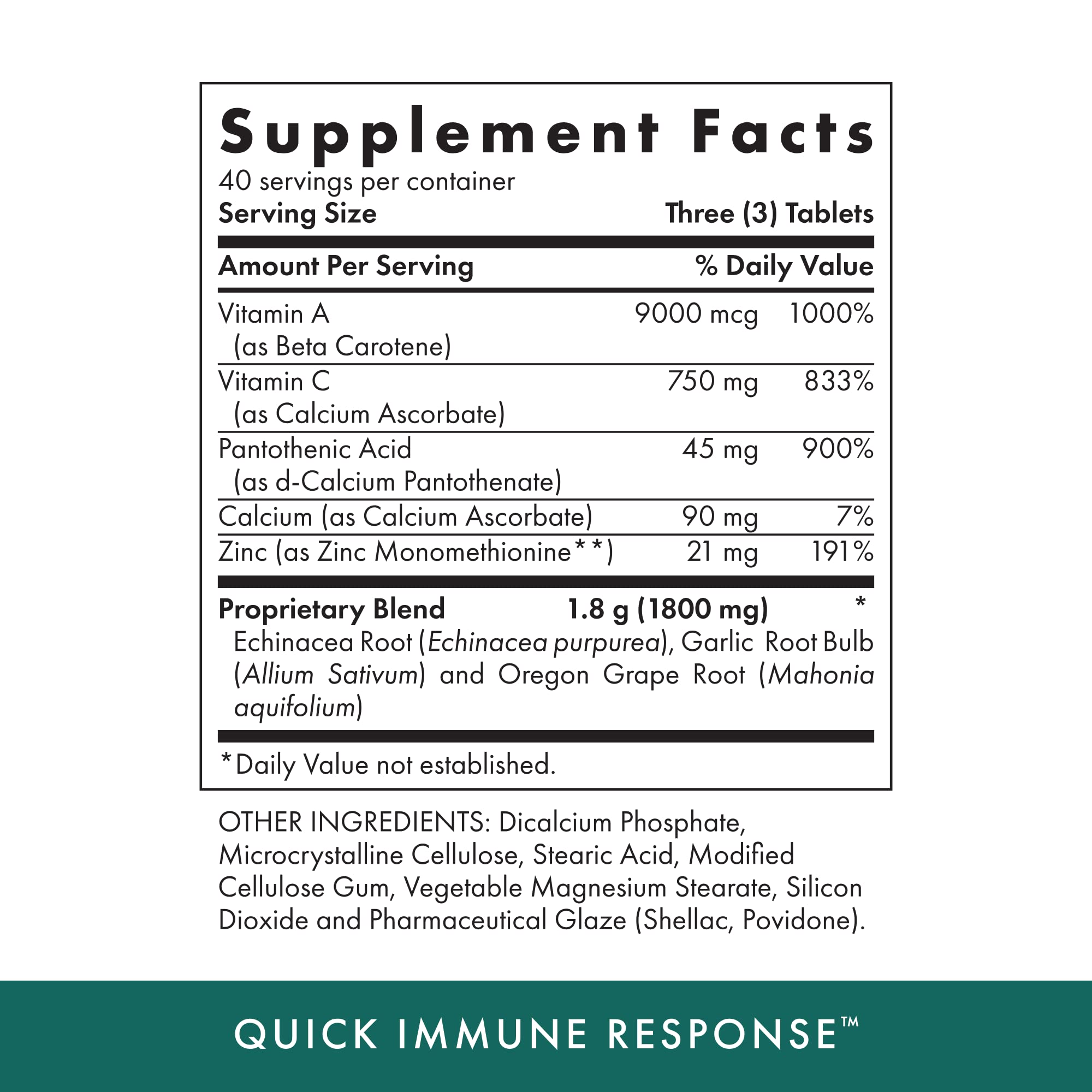 Nutrients Vitamin A, Vitamin C, and Zinc for immune support