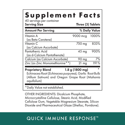 Nutrients Vitamin A, Vitamin C, and Zinc for immune support