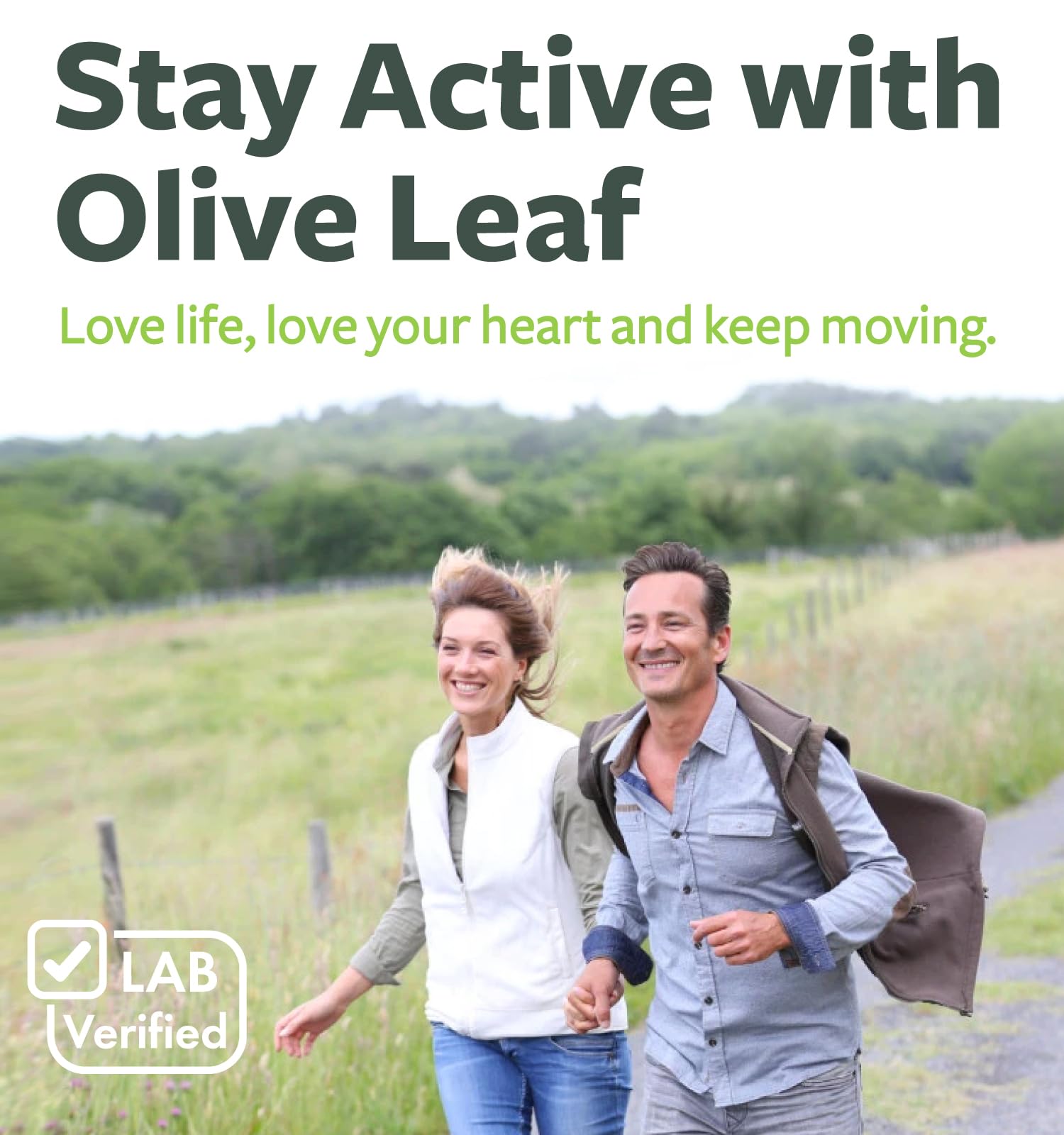 Immune support concept with olive leaf capsules.