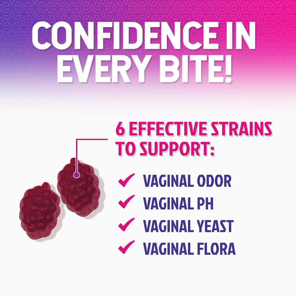 Immune and feminine health support from cranberry probiotic gummies