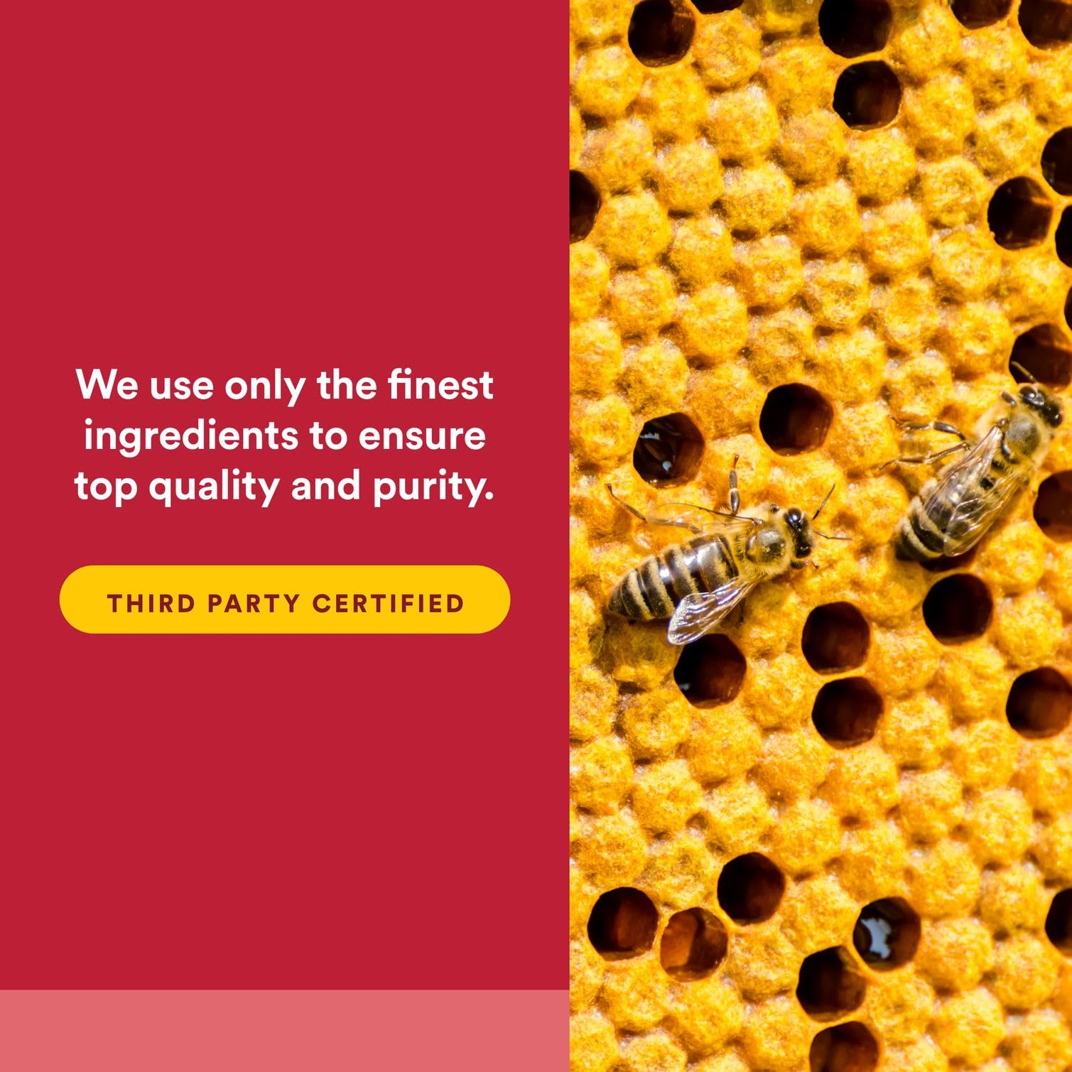 Supports immune health with propolis