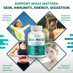 Sea Moss supporting immune health, skin wellness, and digestion