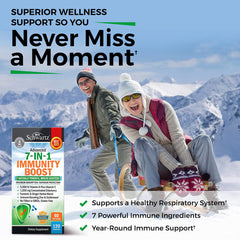 Front view of packaging with Dr Approved Immunity Vitamins branding