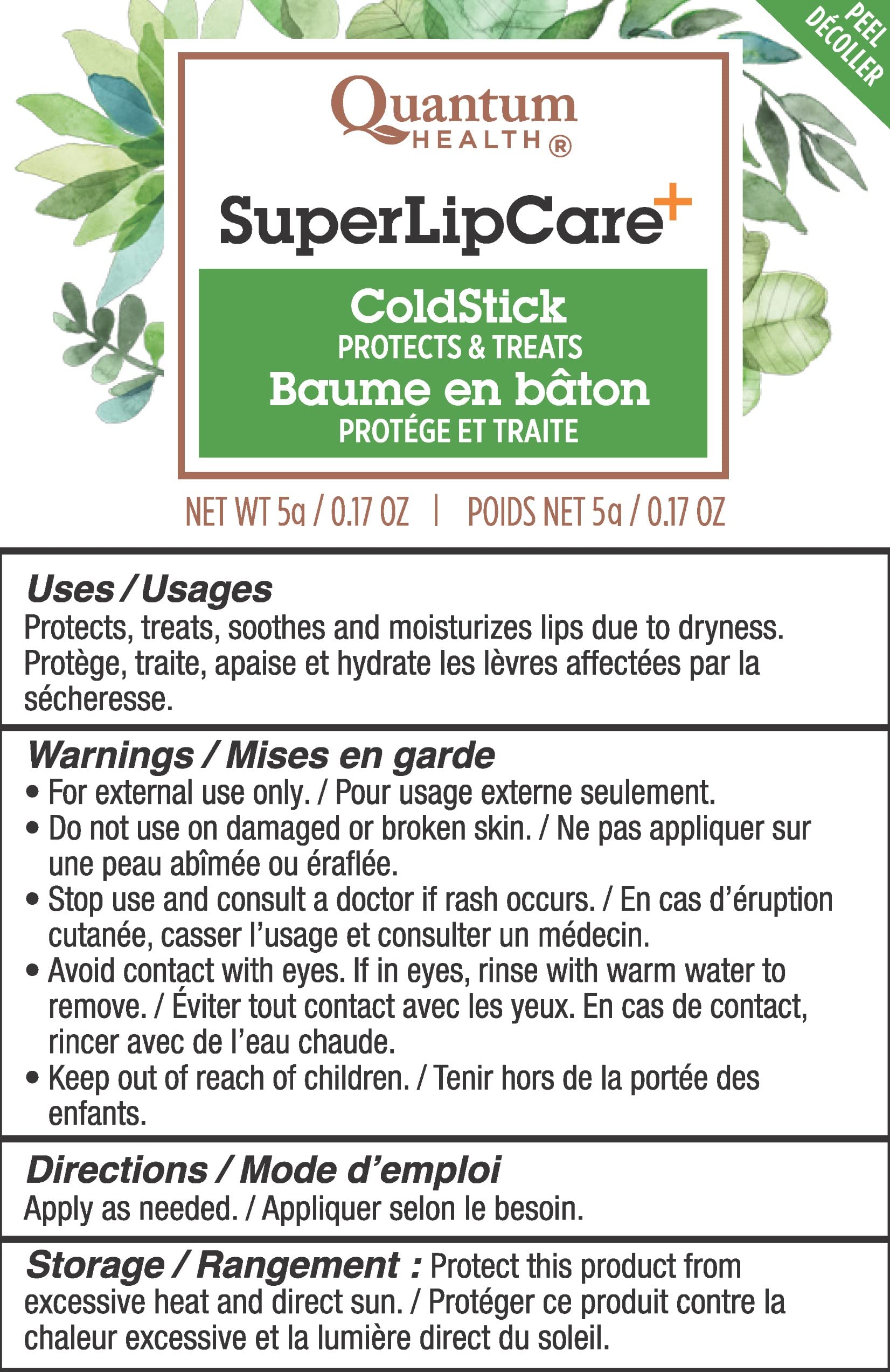 Immune-supporting naturals: goldenseal, echinacea, tea tree oil, propolis