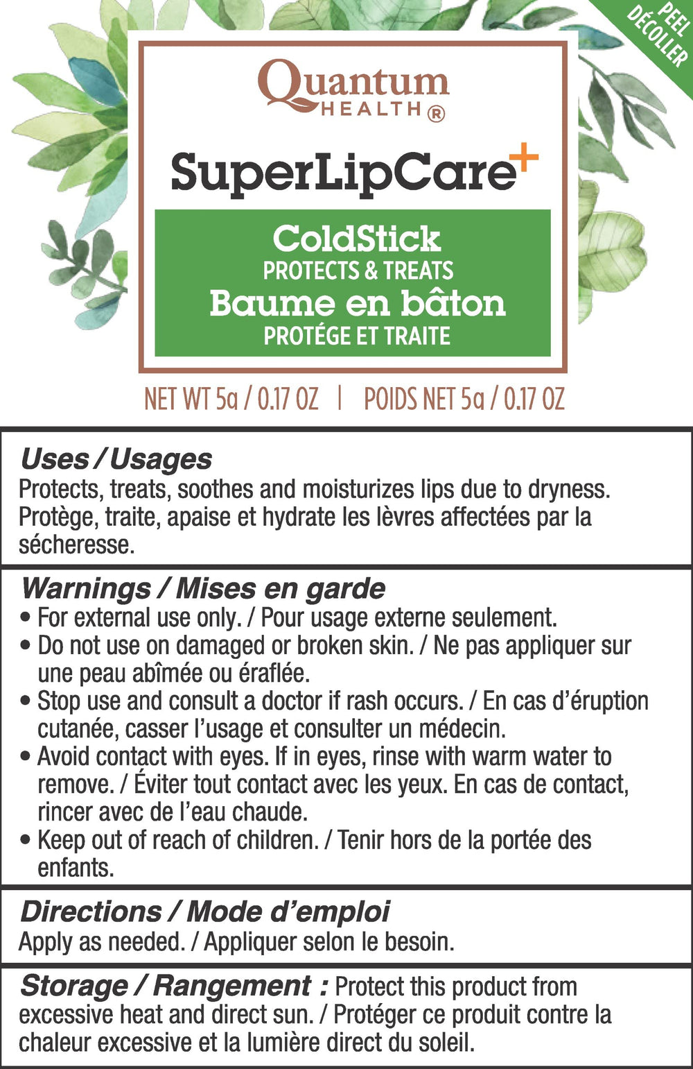 Immune-supporting naturals: goldenseal, echinacea, tea tree oil, propolis