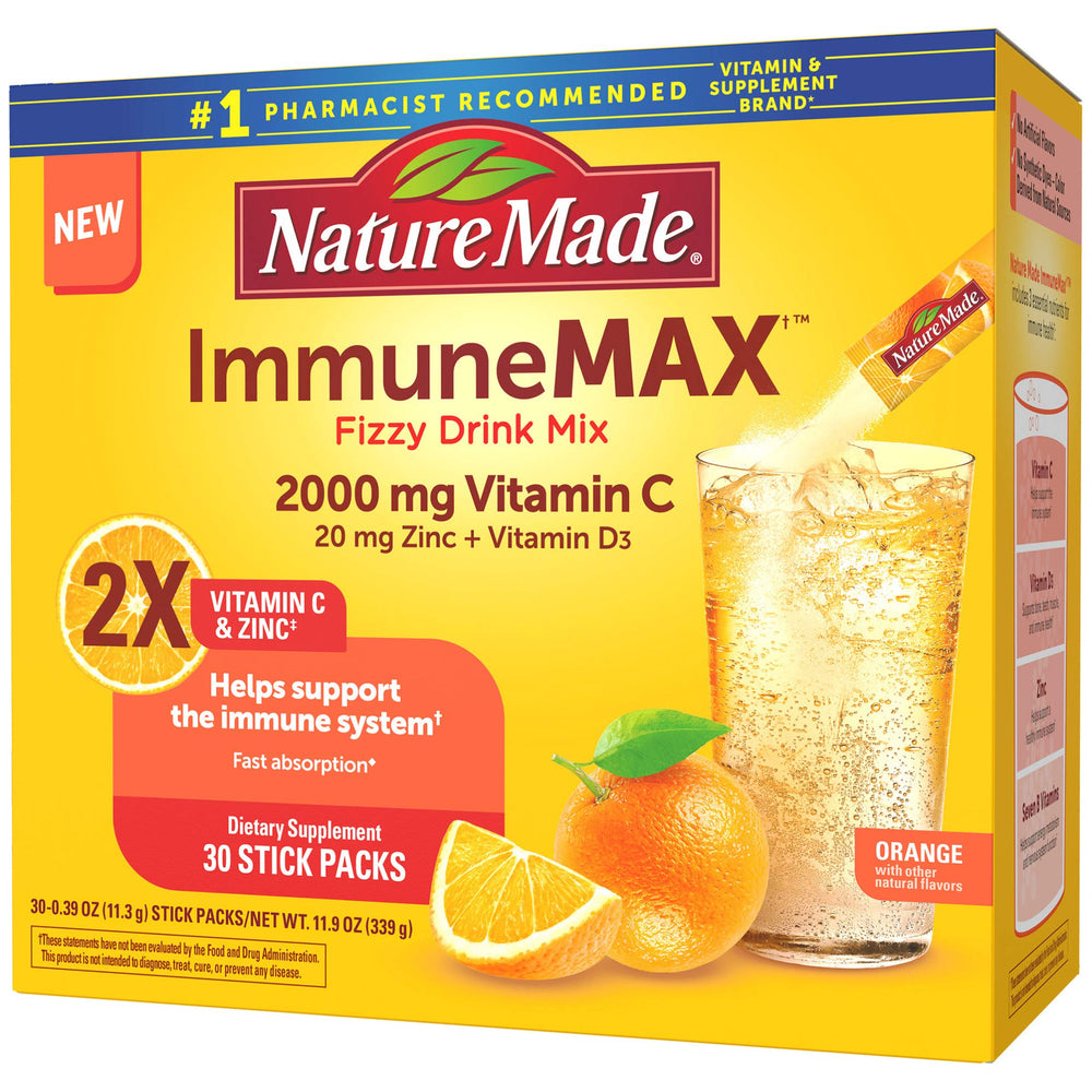 Nature Made Immunemax box with logo and orange accents
