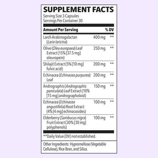 Immuni-T highlighting elderberry ingredient for immune support