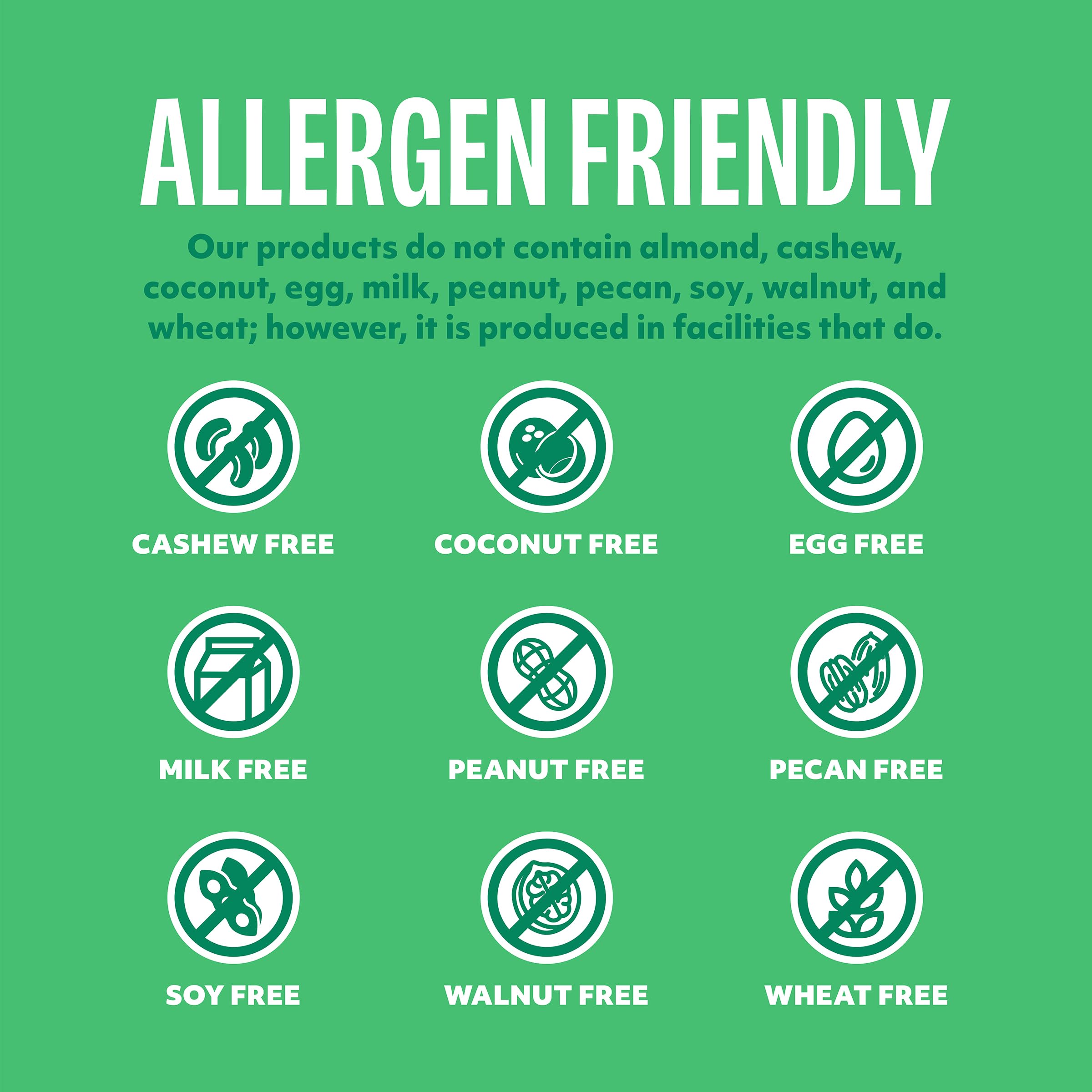 Gluten-free, non-GMO and dairy-free labels