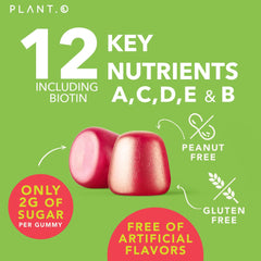 Graphic showing immunity and energy benefits of gummies