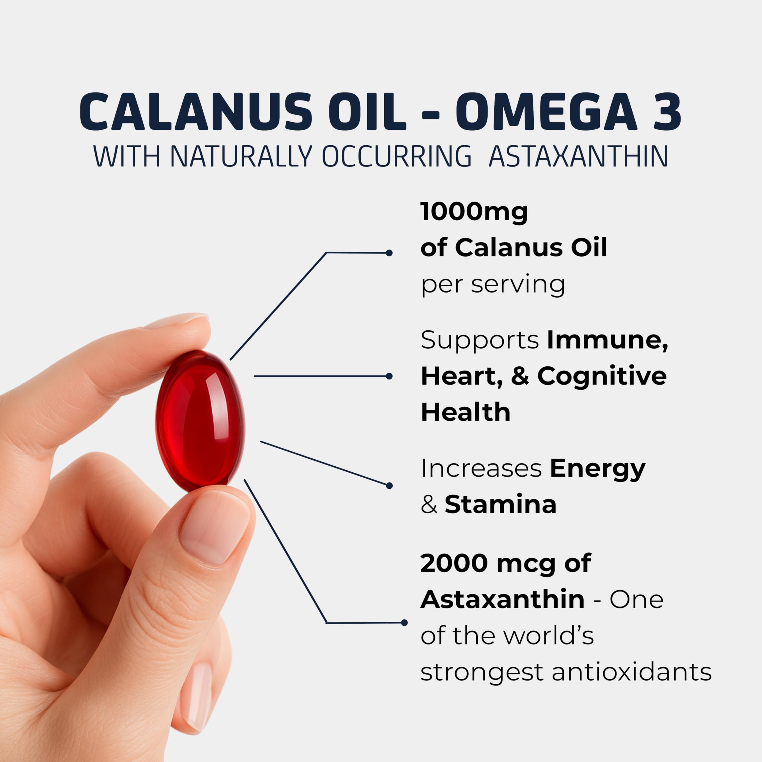 Immunocorp Arctic Ruby Oil astaxanthin 2mg scene—antioxidant-rich addition to omega-3 blend.