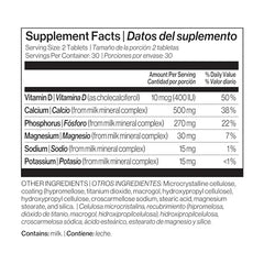 Calcium from milk with Vitamin D supporting bone health