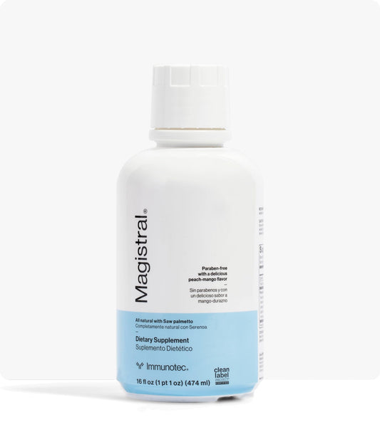 Immunotec Magistral Saw Palmetto supplement bottle on white background